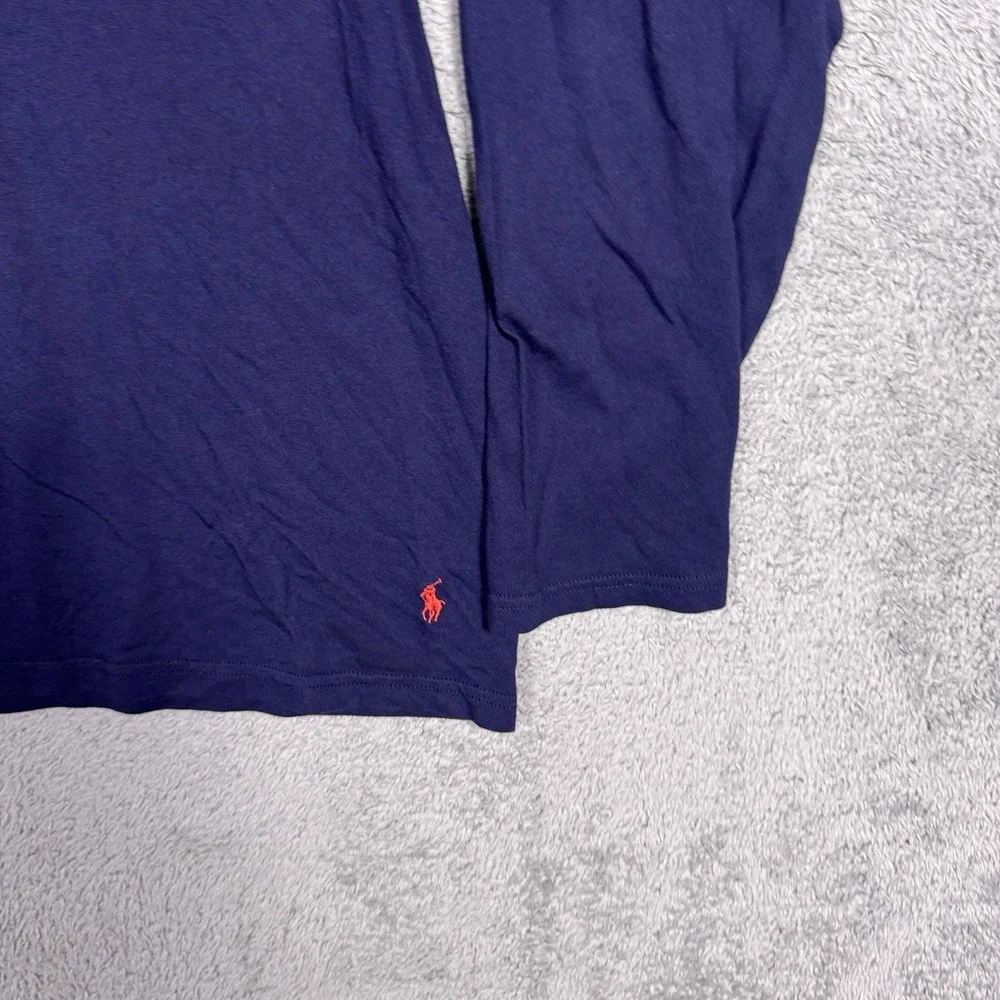 Polo Ralph Lauren Hoodie Mens M Blue Pullover Jersey Soft Pima Modal Pony